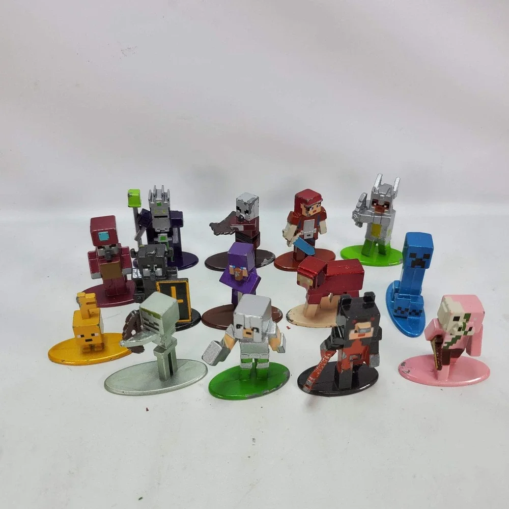 Jada Toys Minecraft Dungeons Nano Metalfigs Die-Cast Metal Mini Figures Lot 14pc